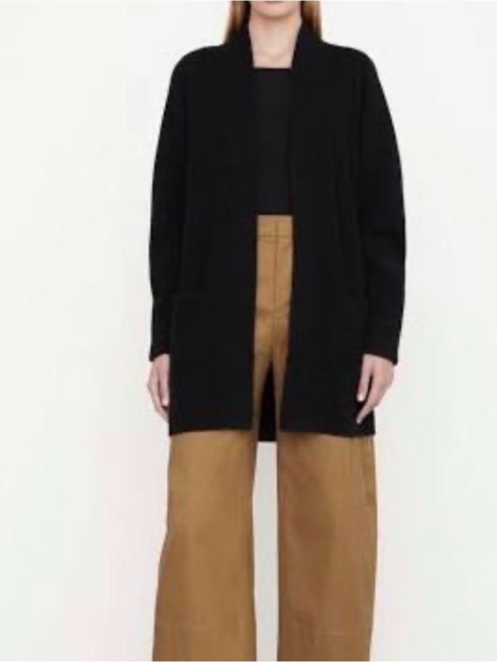 Filoro Black Open-Front Women's Cardigan Sweater size XS/S